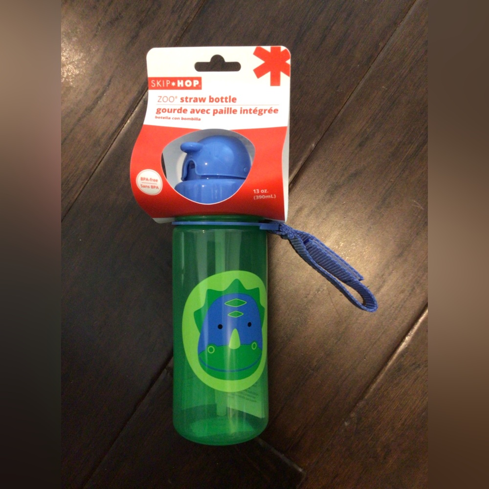 Skip Hop ZOO Little Kid water bottle-rhino